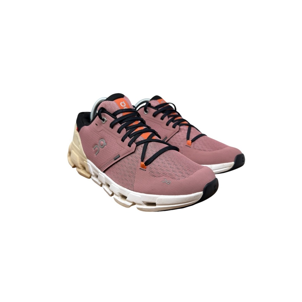 On Cloudflyer Running Shoes Womens 9.5 Rose Sand Stability Helion Sneakers